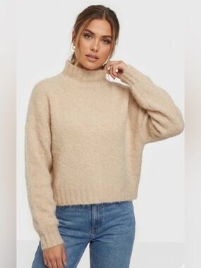 Rodebjer Falala Alpaca Turtleneck‎ Sweater Beige Small